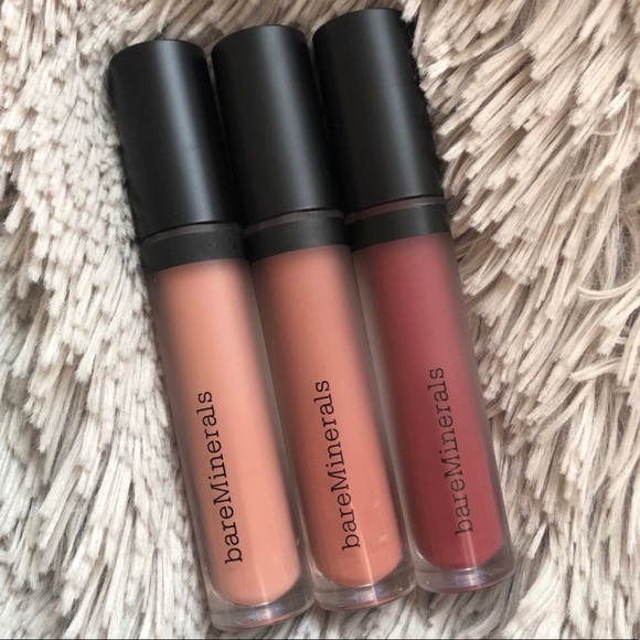 bareMinerals Other - bareMinerals Send Nudes Liquid Lipcolor Trio
